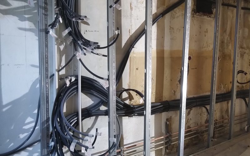 gaines électriques en attente pose tableau général installation